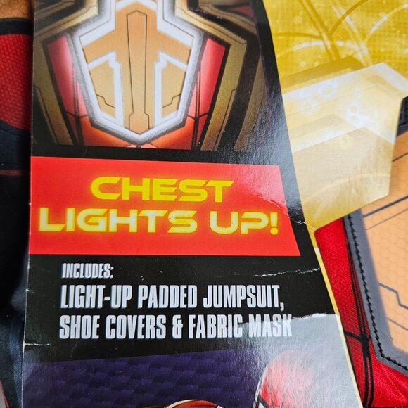 Marvel Spider-Man Child Costume M (8) Light-Up Muscle Chest Padded Jumpsuit - Picture 4 of 12